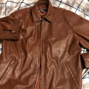 POLO RALPH LAUREN LEATHER JACKET